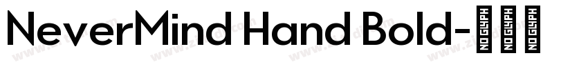 NeverMind Hand Bold字体转换